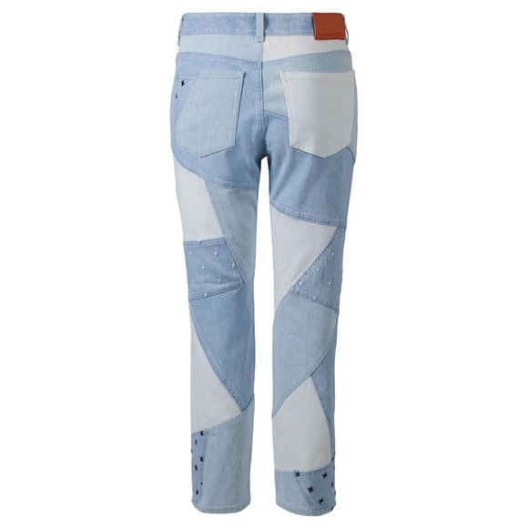 Stella McCartney Patchwork Boyfriend Denim Jeans Blue ( 25 ) - Picture 2 of 7